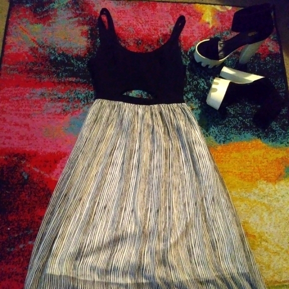 Abercrombie & Fitch Sheer Slip Dress •  Cut Out • Size S - Picture 3 of 11